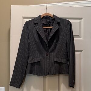 My Michelle Gray Pin Striped Blazer